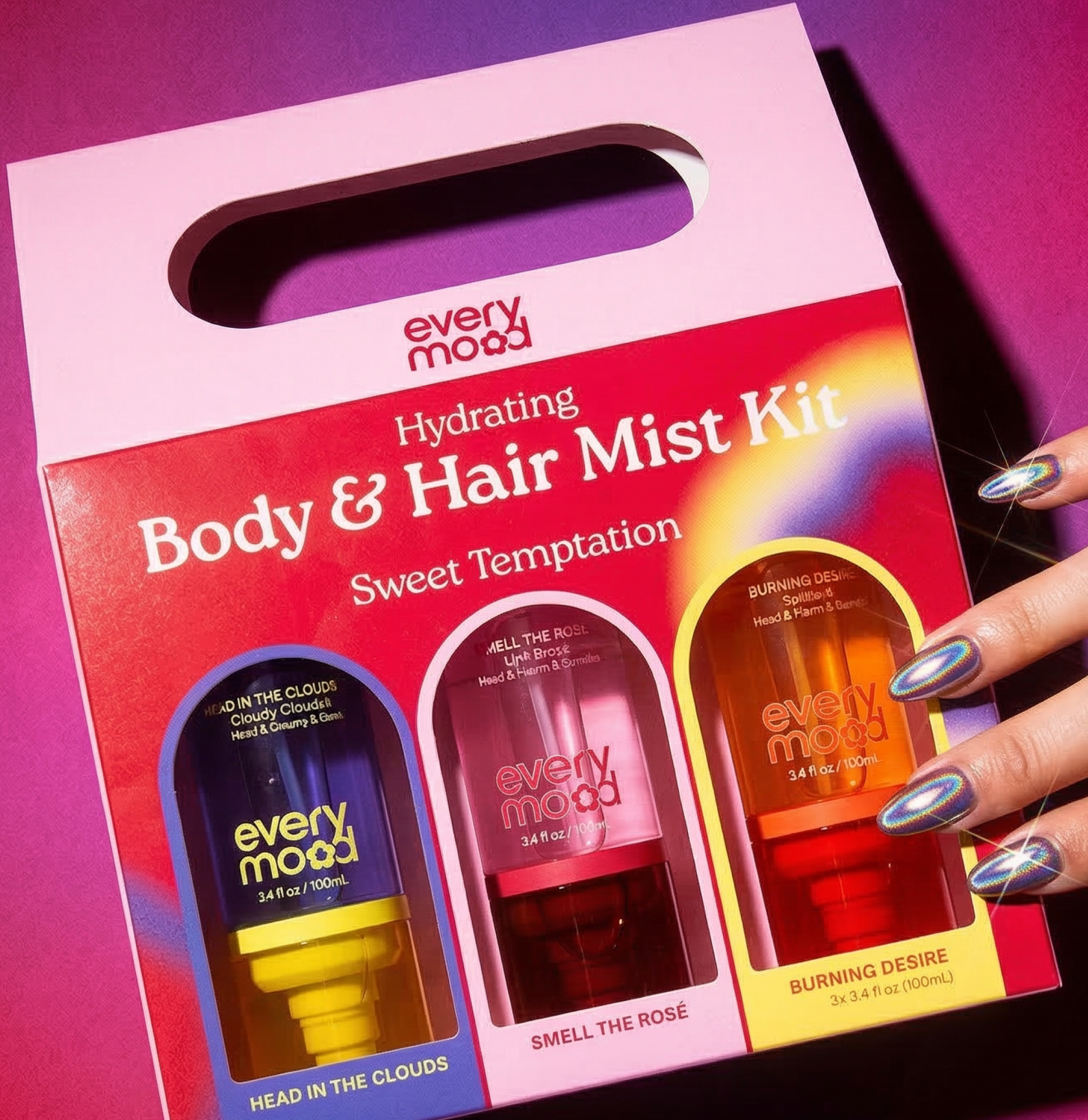Sweet Temptation Trio | Hydrating Body & Hair Mist Kit by EVERYMOOD