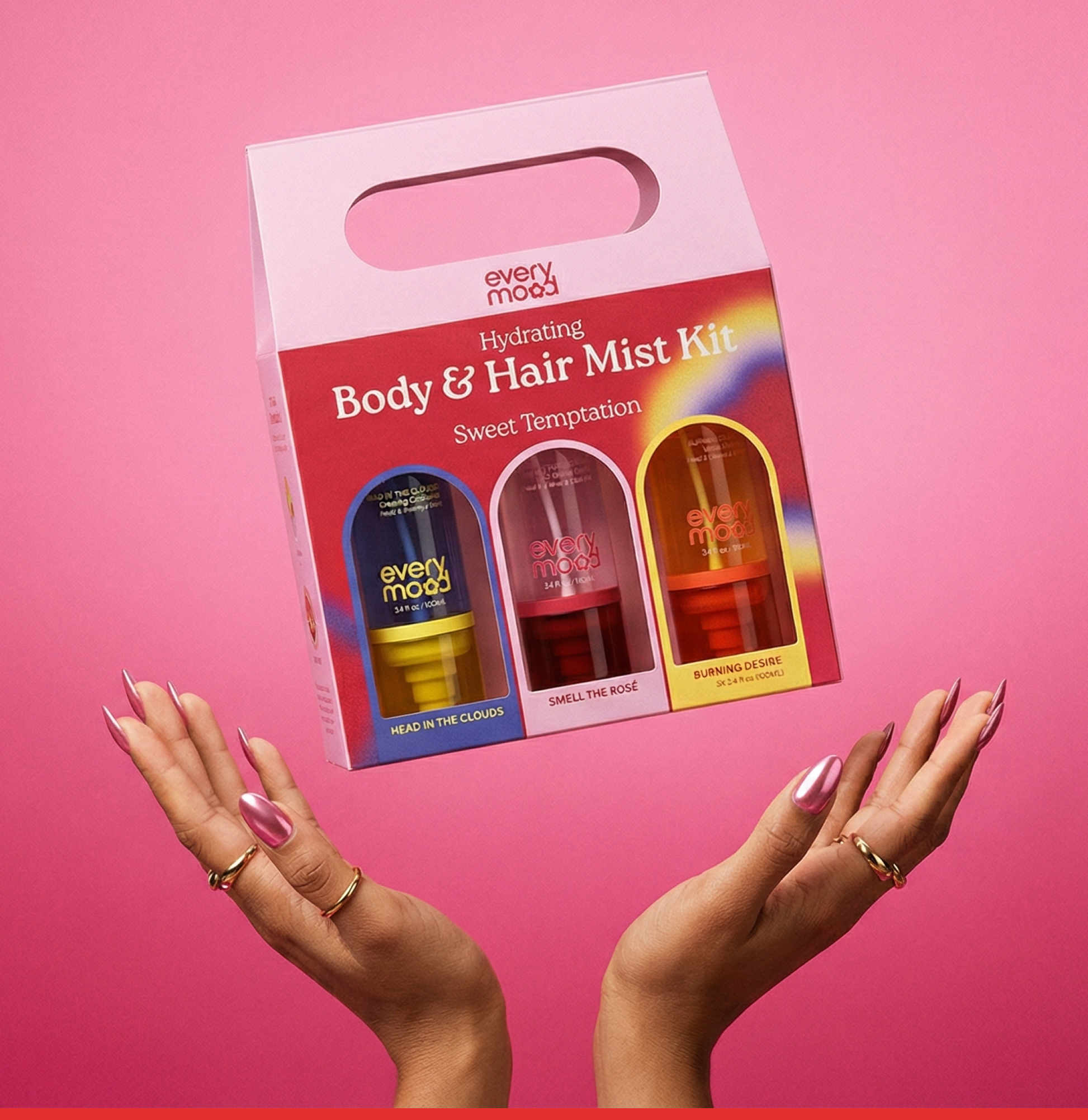 Sweet Temptation Trio | Hydrating Body & Hair Mist Kit by EVERYMOOD