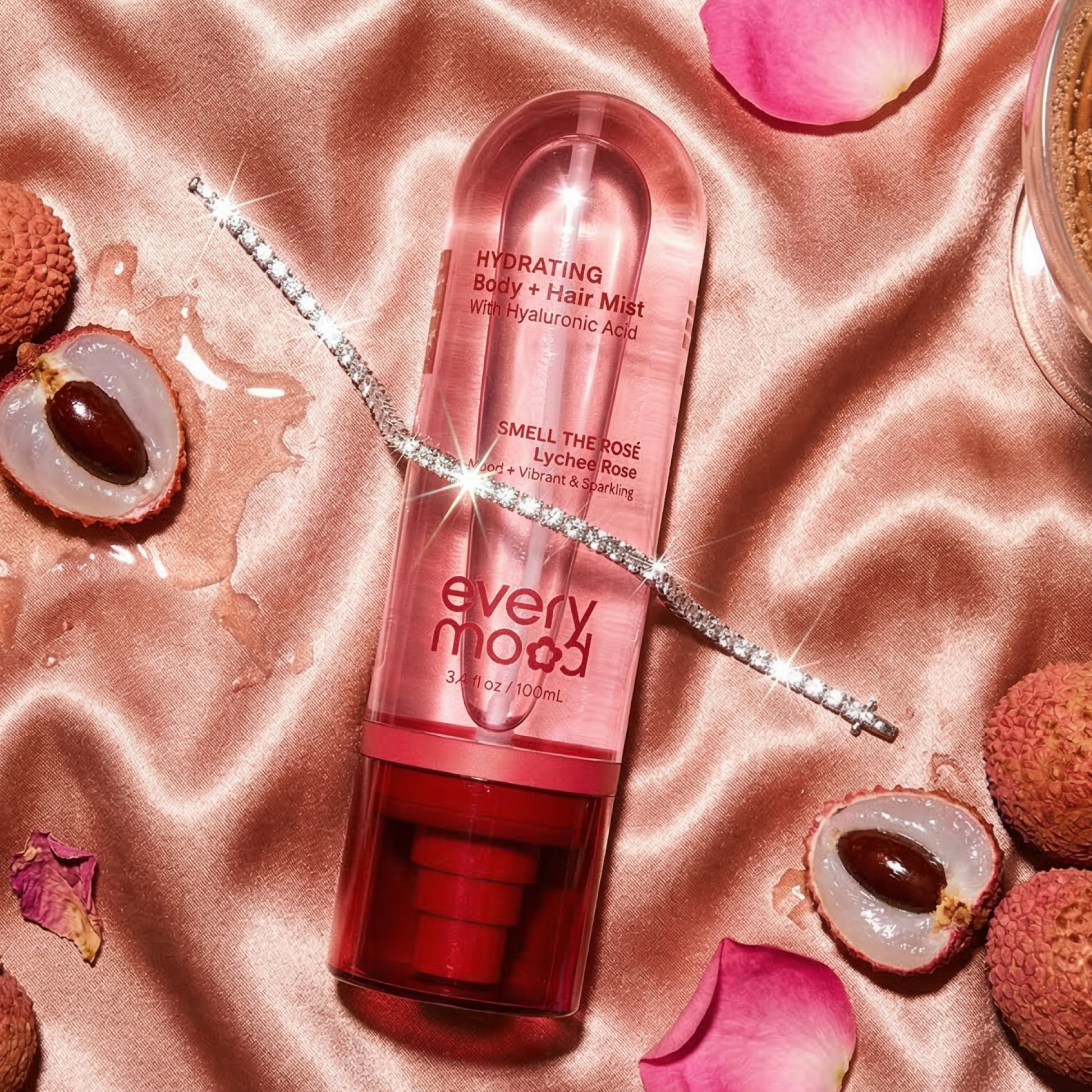 Smell The Rosé 100mL | Hydrating Body & Hair Mist by EVERYMOOD