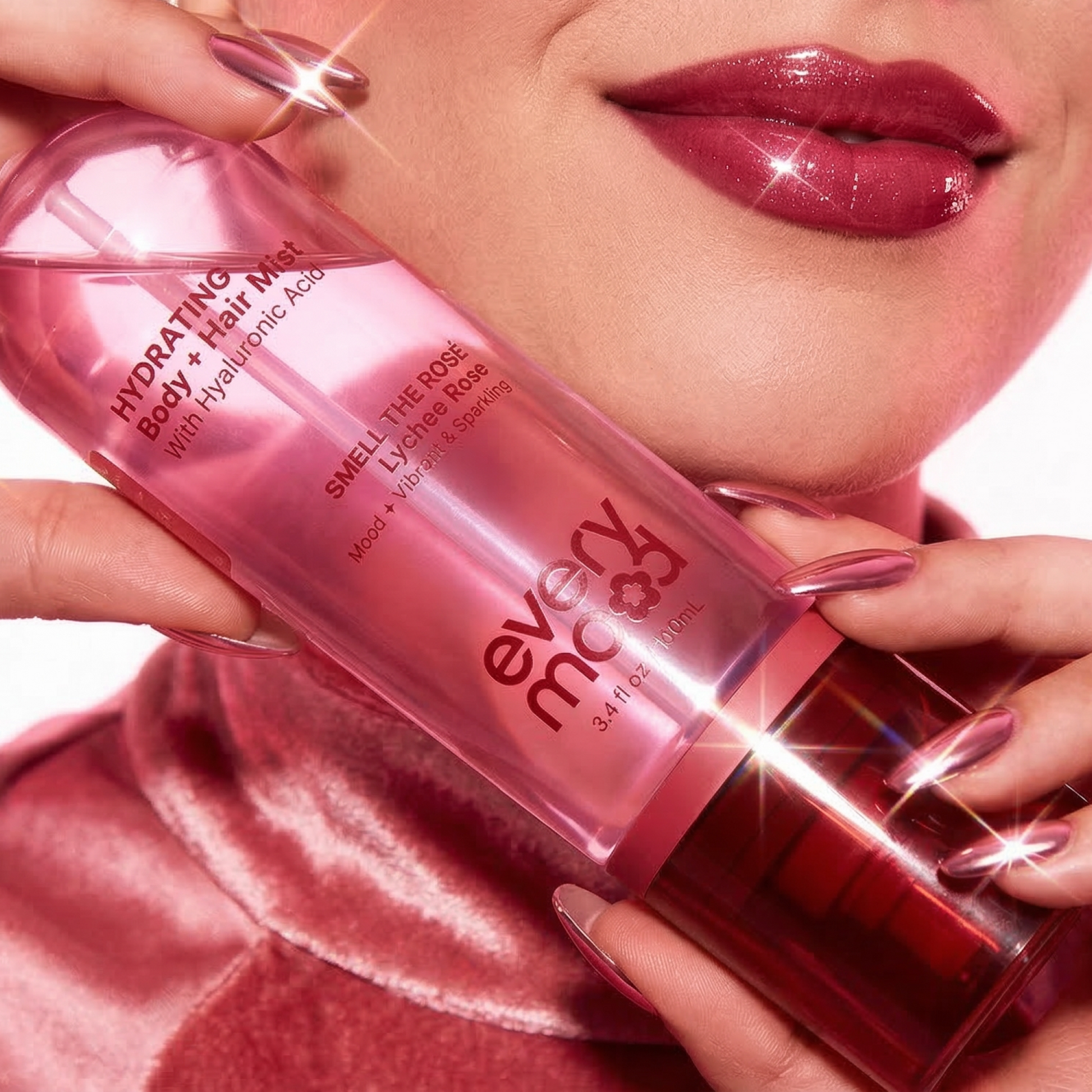 Smell The Rosé 100mL | Hydrating Body & Hair Mist by EVERYMOOD