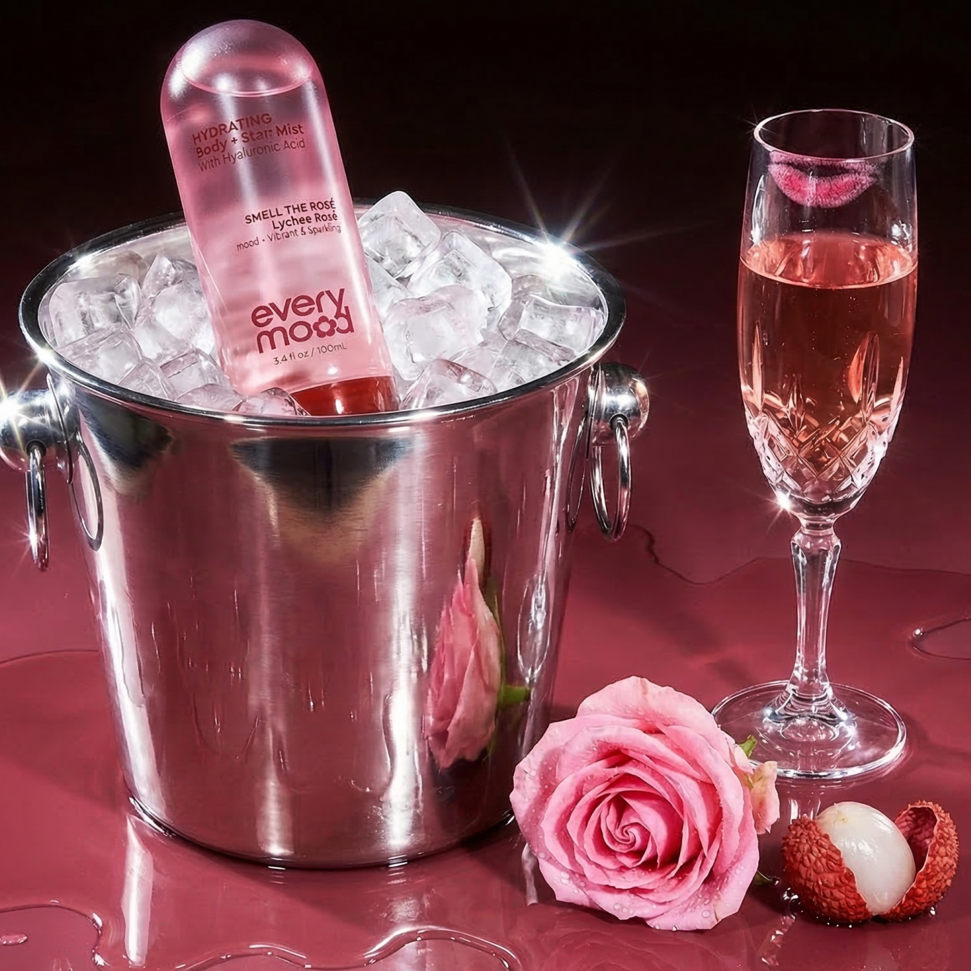 Smell The Rosé 100mL | Hydrating Body & Hair Mist by EVERYMOOD