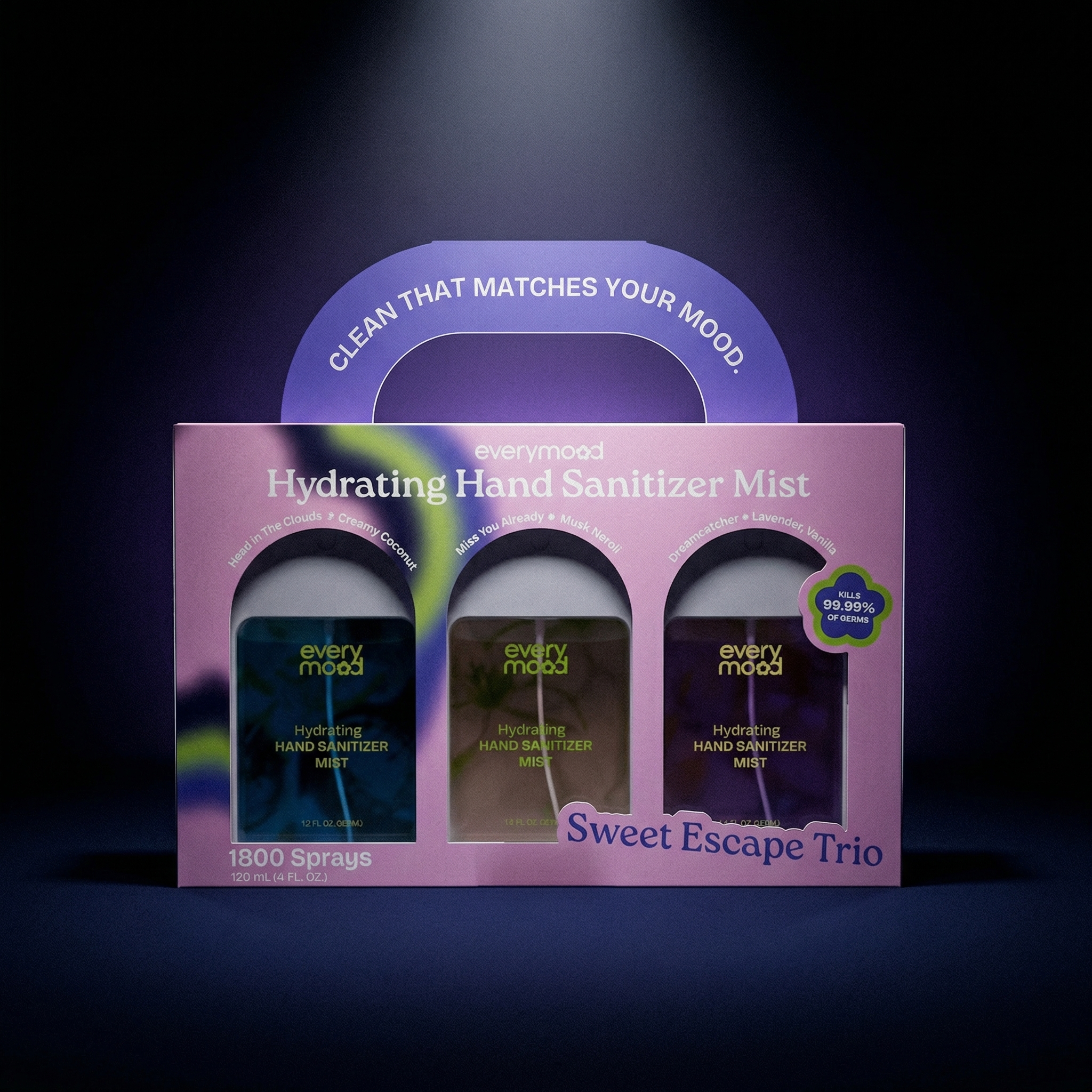 Sweet Escape Trio | Hydrating Hand Sanitizer Gift Set by EVERYMOOD