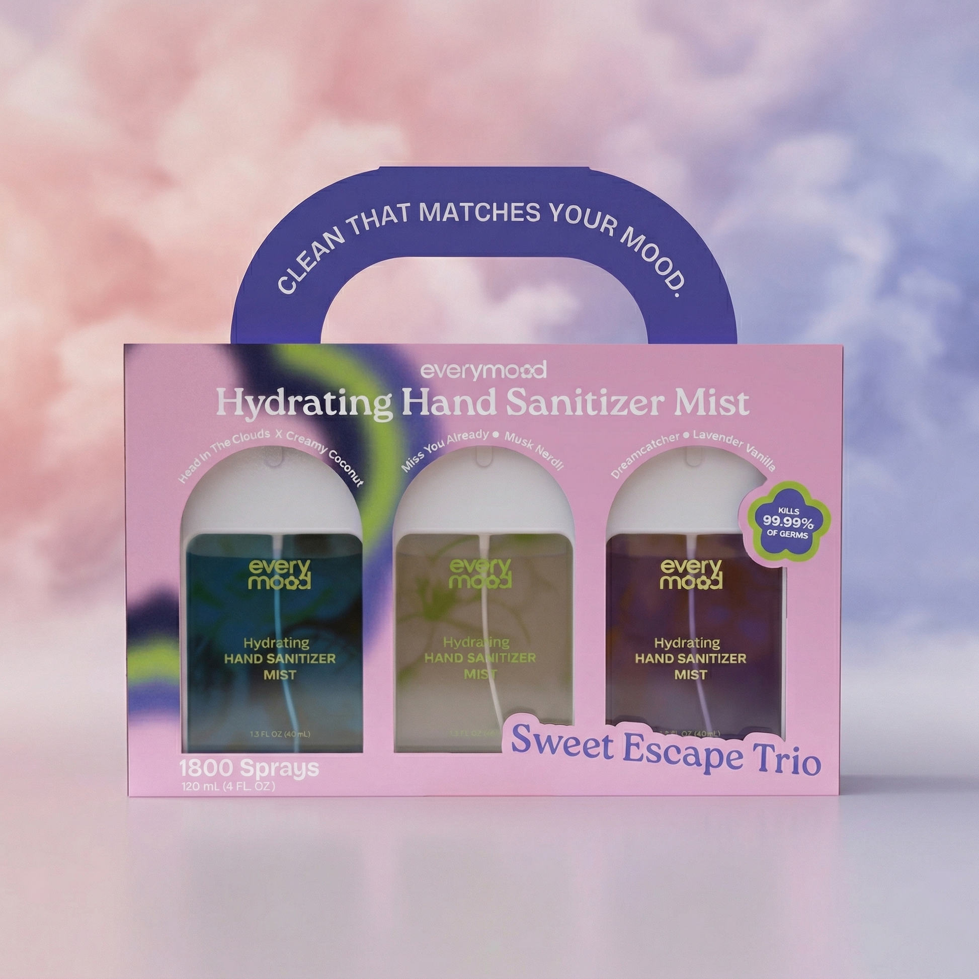 Sweet Escape Trio | Hydrating Hand Sanitizer Gift Set by EVERYMOOD