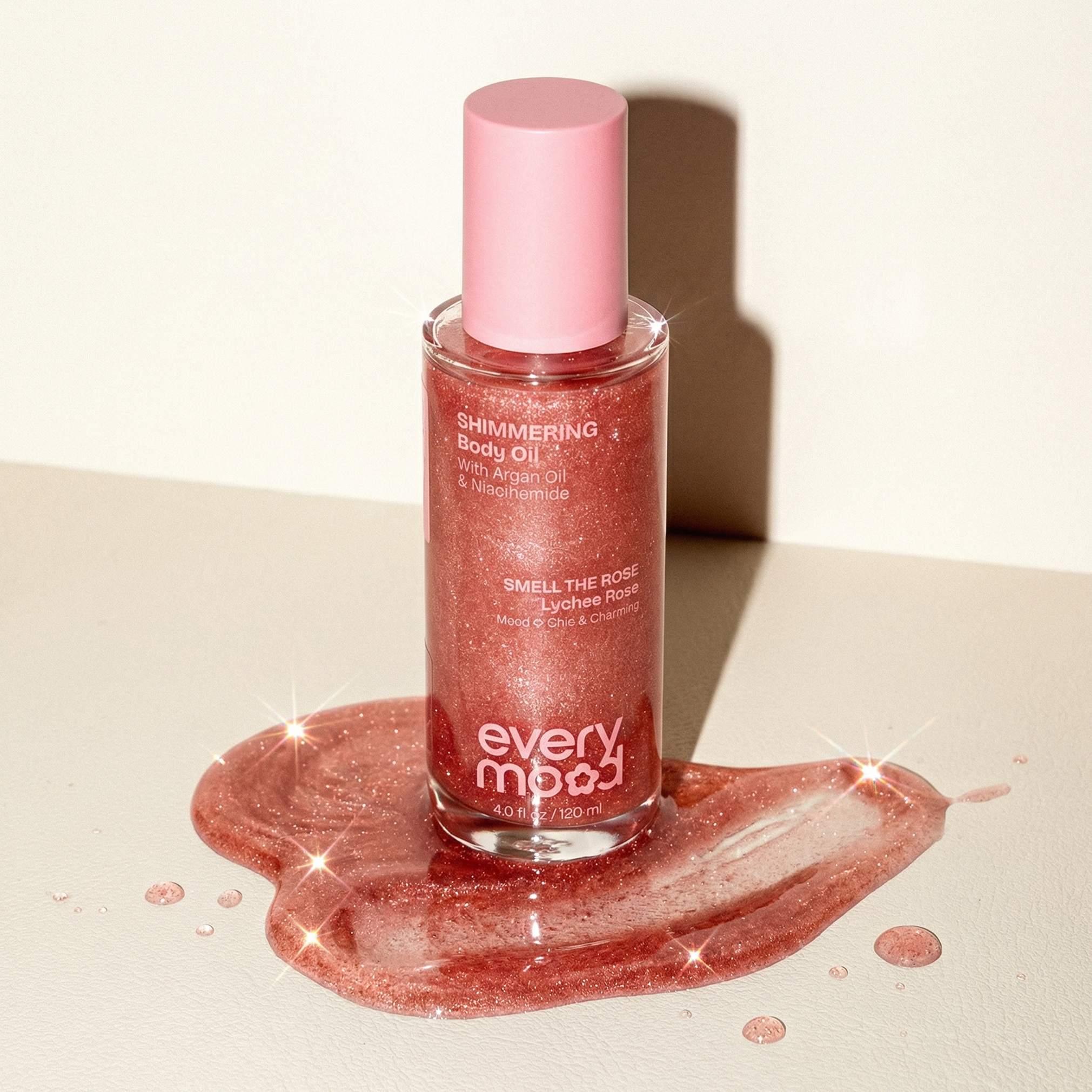 Shimmering Body Oil | Smell the Rosé by EVERYMOOD